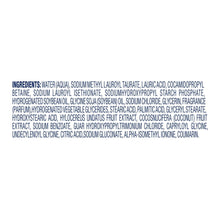 Dove replenishment body wash ingredients list panel