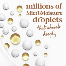 Micro-moisture droplets illustration for Dove body wash