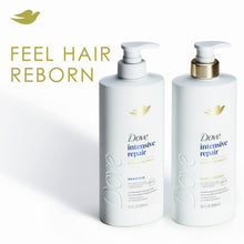 Dove intensive repair conditioner bottle with gold pump, two-pack display
