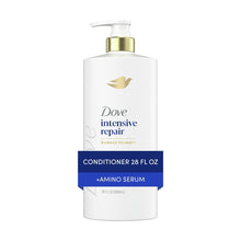 Dove intensive repair conditioner bottle with gold pump dispenser, 28 fl oz