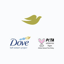 Dove self-esteem project and PETA vegan approval icons
