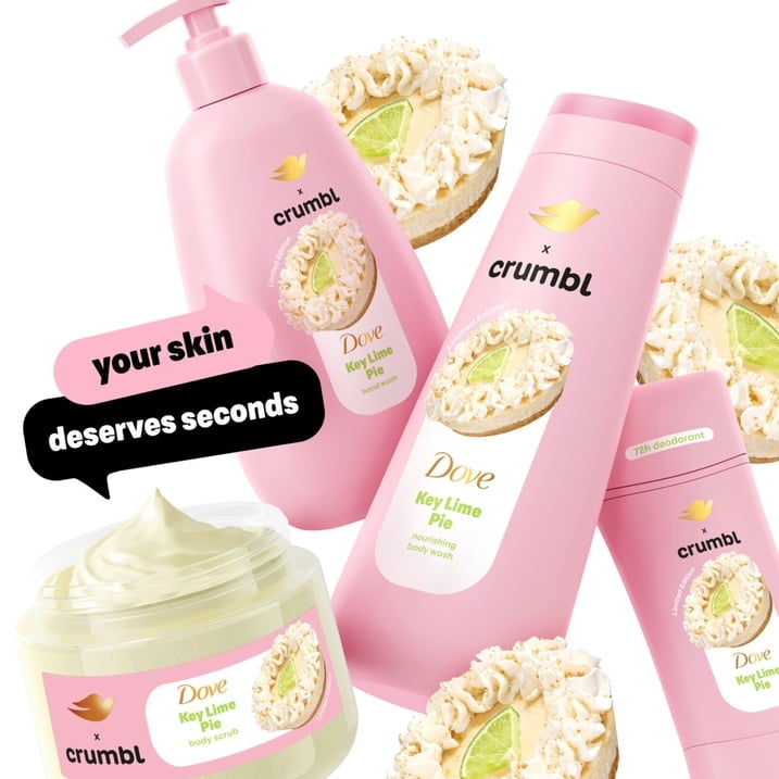 Dove Crumbl Limited Edition Body Wash Key Lime Pie, 20 fl oz