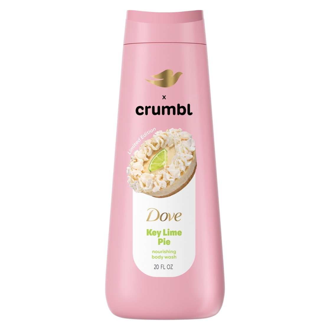 Dove Crumbl Limited Edition Body Wash Key Lime Pie, 20 fl oz