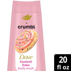 Dove Crumbl Limited Edtion Body Wash Confetti Cake, 20 fl oz