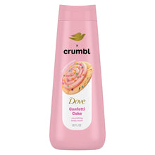Pink Dove crumbl confetti cake body wash bottle with front label and flip-top cap.