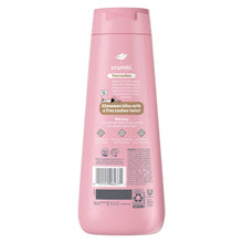 Dove x Crumbl Tres Leches body wash bottle back label with barcode