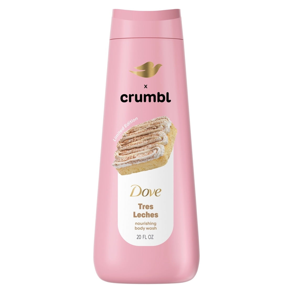 Dove Crumbl Limited Edtion Body Wash Tres Leches, 20 fl oz