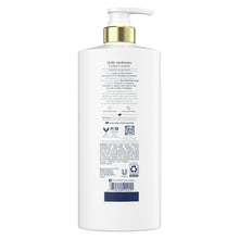 Dove daily moisture conditioner bottle with pump, back label view