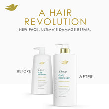 Dove daily moisture conditioner bottles with gold pumps, ultimate damage repair