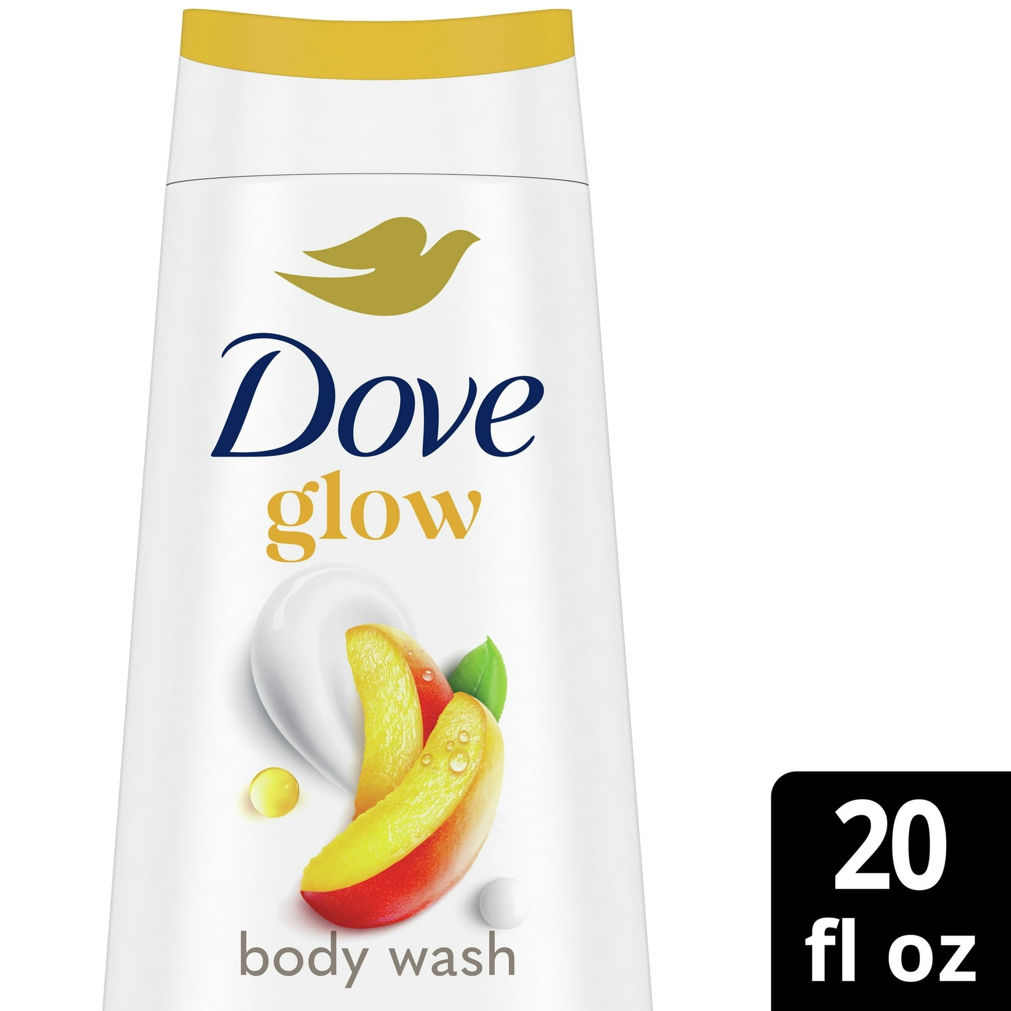 Dove Glowing Gentle Body Wash for Women Mango & Almond Butter, 20 oz