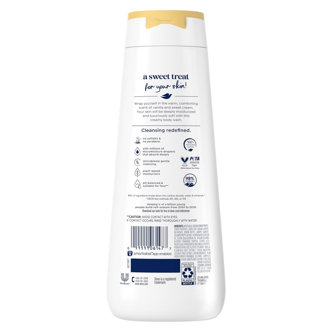 Dove Indulge Body Wash Warm Vanilla + Sweet Cream, 20 fl oz