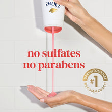Sulfate-free and paraben-free body wash with pink gel stream