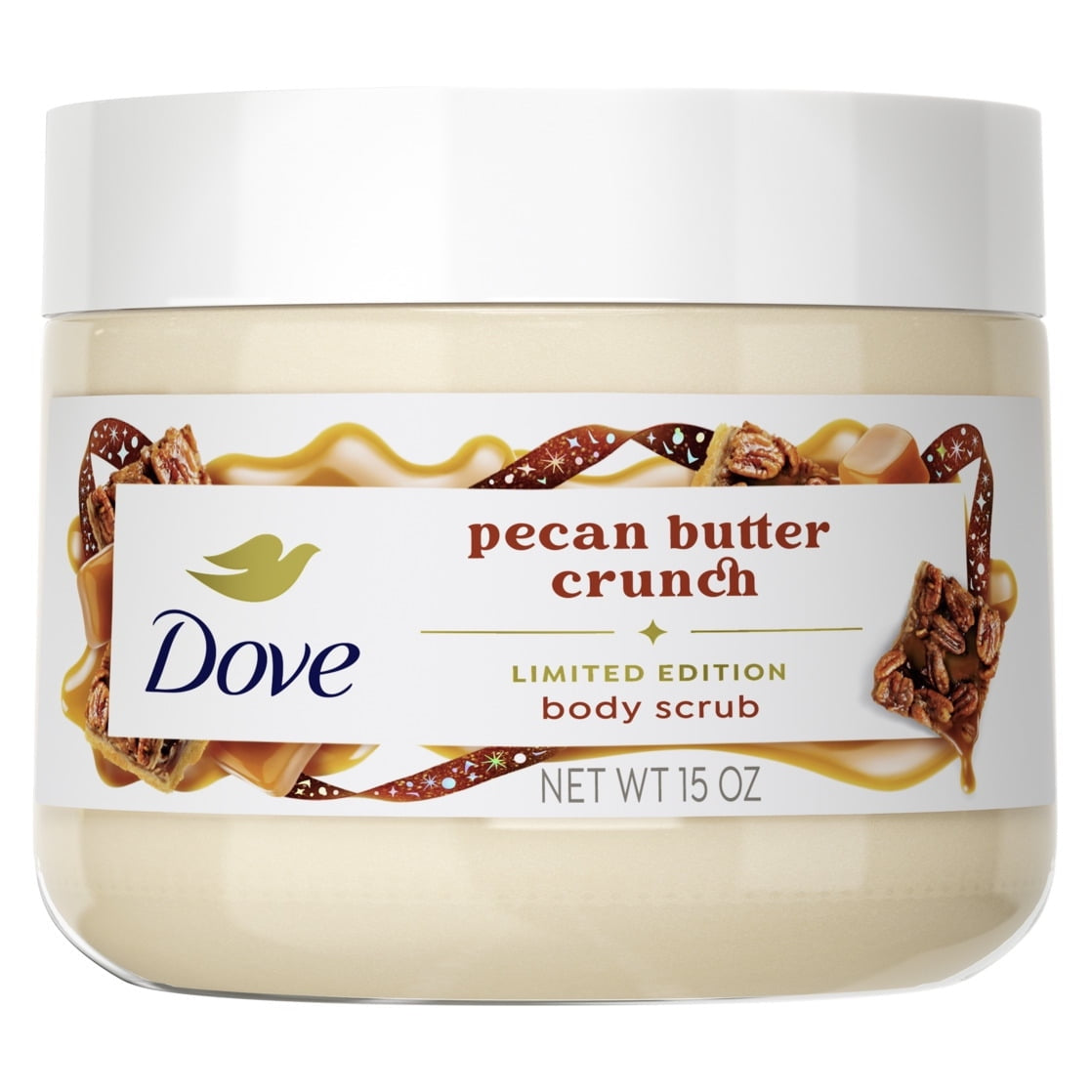 Dove Limited Edition Holiday Treats Body Scrub Pecan Buttercrunch, 15 oz (3 PACK )