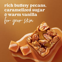Dove pecan butter crunch body scrub with caramelized sugar and warm vanilla