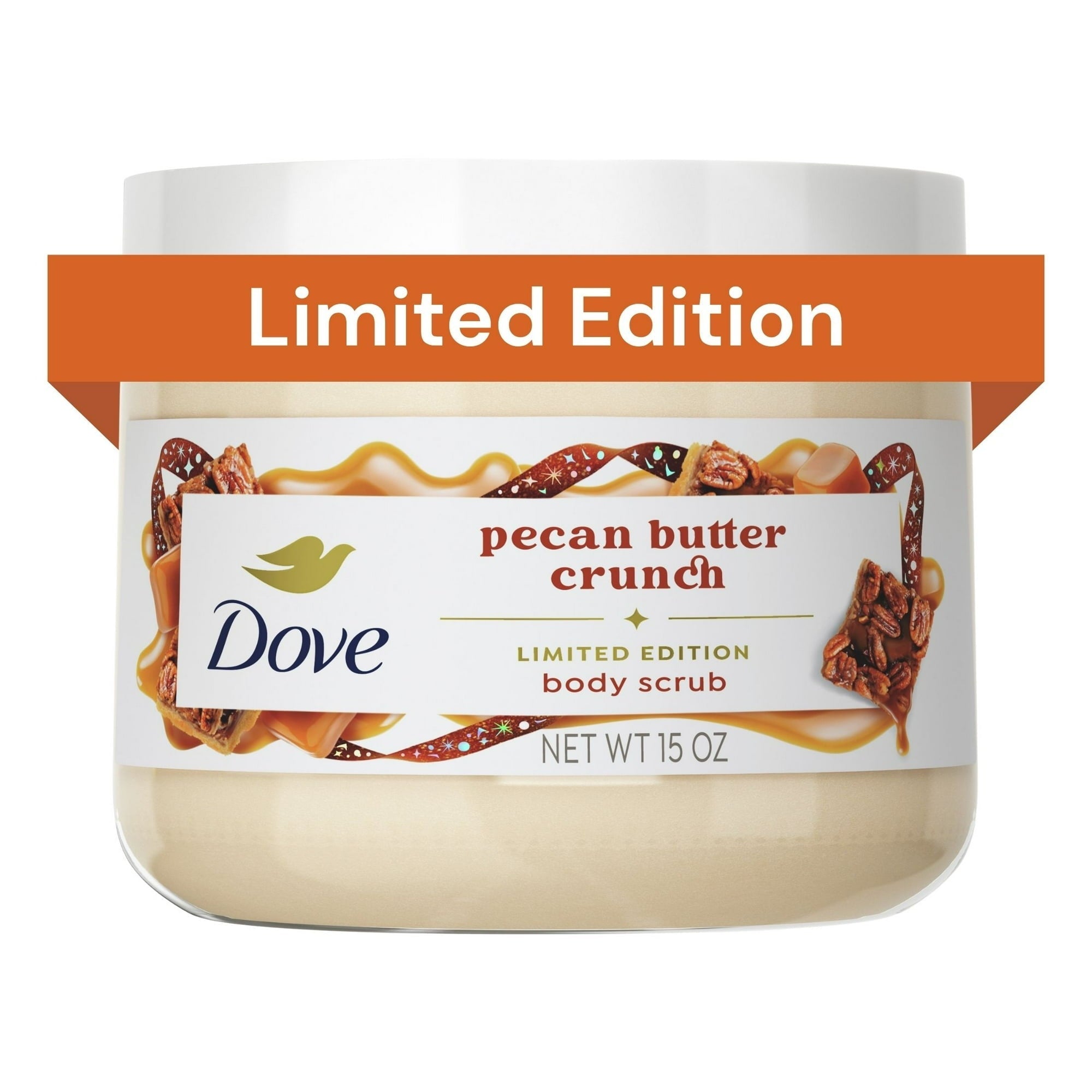 (2 PACK ) Dove Limited Edition Holiday Treats Body Scrub Pecan Buttercrunch, 15 oz