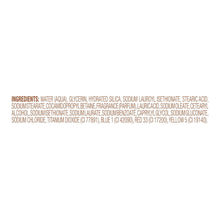 Dove body scrub ingredients list panel