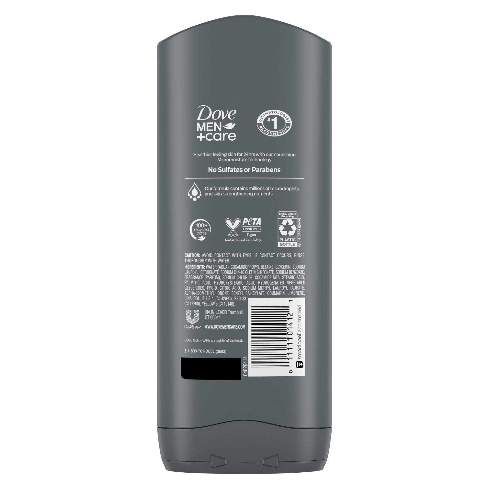 Dove Men+Care Daily Use Face & Body Wash for Men Clean Comfort All Skin, 13.5 oz