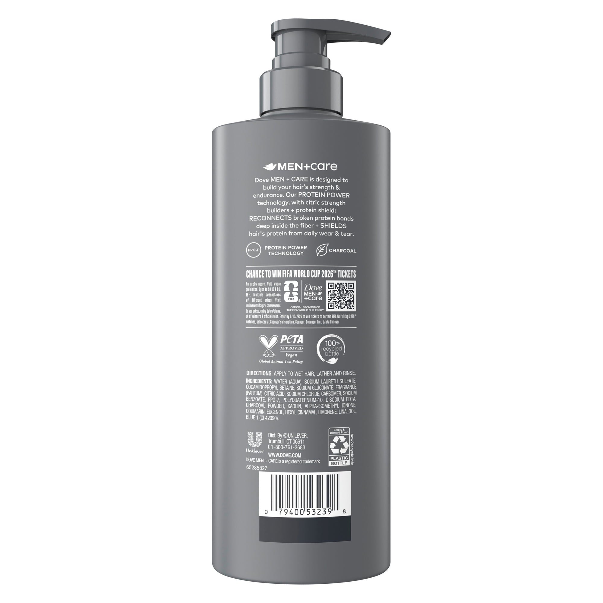 Dove Men+Care Hair Care To Boost Volume & Strengthen Hair Striker Swag With A Chance To Win FIFA WORLD CUP 2026 ™ Tickets, 18 fl oz  (PACK OF 3 )