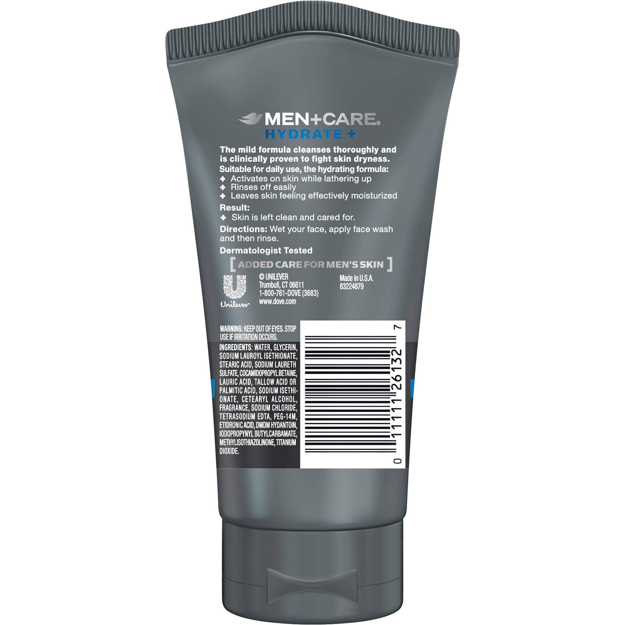 (3 PACK ) Dove Men+Care Hydrate + Face Wash, 5 fl oz