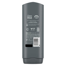 Dove Men+Care Clean Comfort body & face wash bottle back label