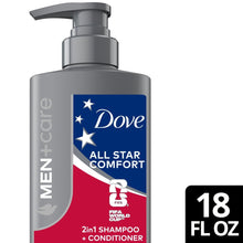 Gray 2-in-1 shampoo + conditioner bottle with All Star Comfort label, 18 fl oz