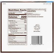 Nutrition Facts and ingredients panel for milk chocolate candy bars with barcode