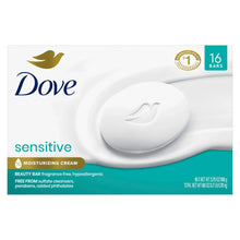 Dove sensitive skin beauty bar soap multipack, 16 bars