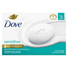 Beauty bar soap pack, white bar on dish, 16 bars badge
