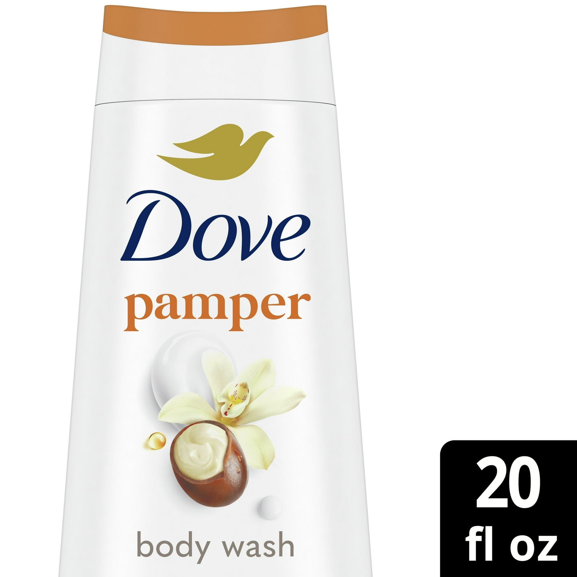 Dove Pampering Shea Butter & Warm Vanilla Liquid Body Wash, 20 oz