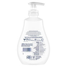 Dove baby lotion bottle back panel with ingredient and usage information