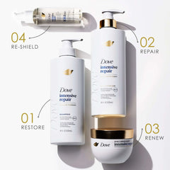 Dove Shampoo Intensive Repair with Bio-Protein Care Technology & Amino Serum, 18 oz - USA MEGA SHOP