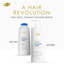 Dove intensive repair shampoo bottles, before-and-after style pack