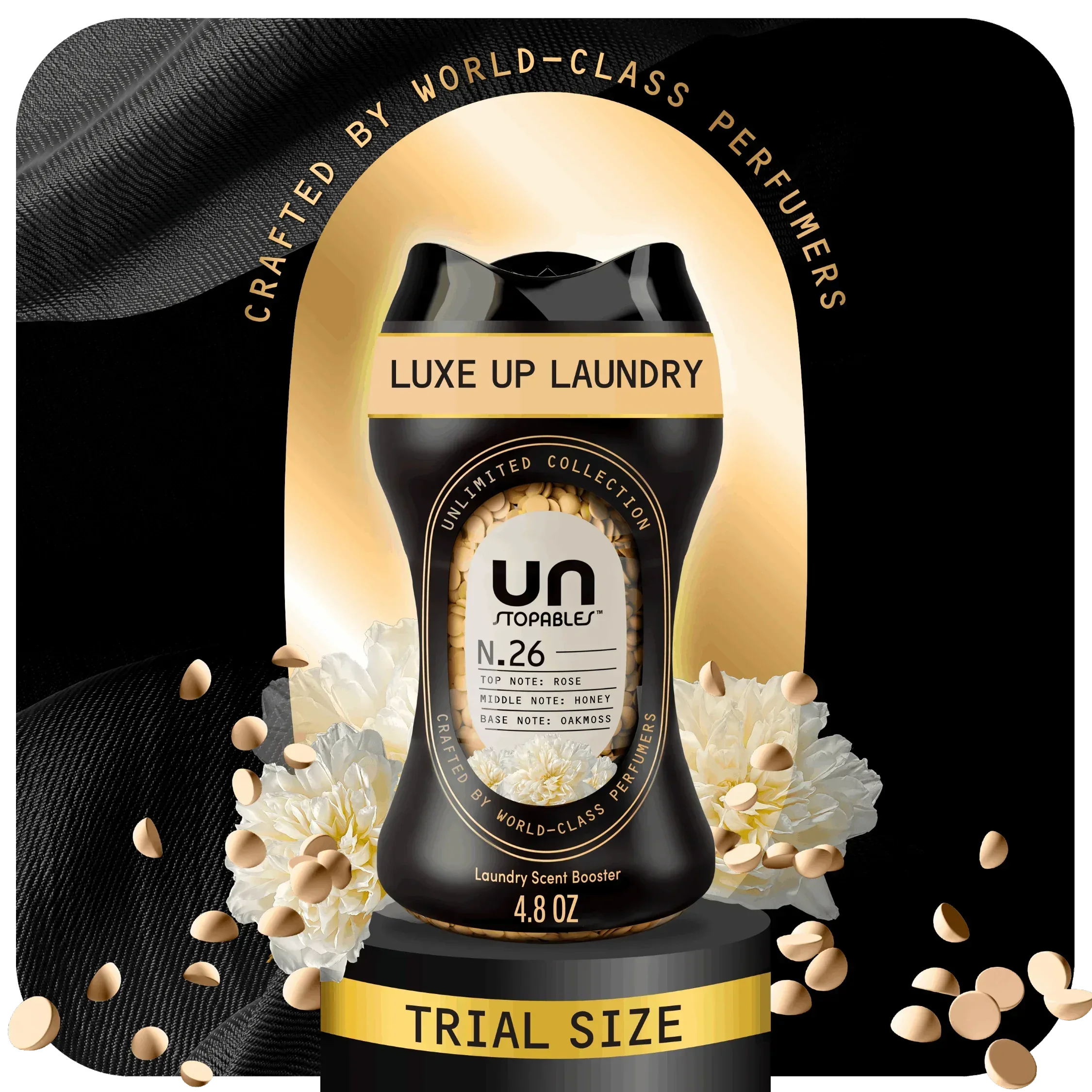Downy Unstopables Unlimited Collection In-Wash Laundry Scent Booster Beads, N.26 Scent, 4.8 oz