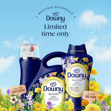 Limited edition fabric softener bottles with Bloom floral labels and scent beads