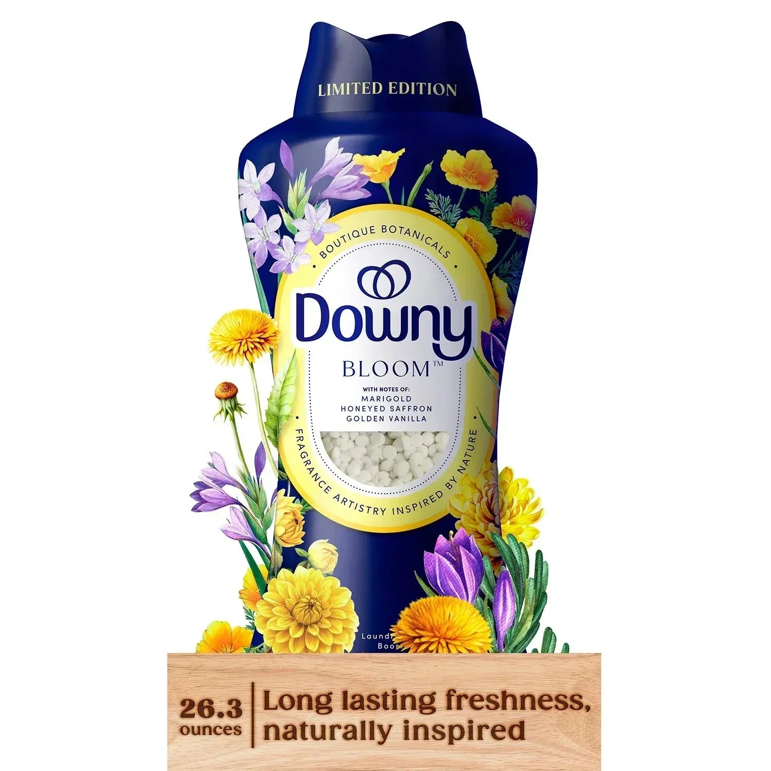 Downy Boutique Botanicals Limited Edition, In-Wash Scent Booster Beads, Bloom, 26.3 oz. - USA MEGA SHOP