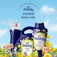Limited time liquid fabric softener bottles with Bloom label and bouquet graphics