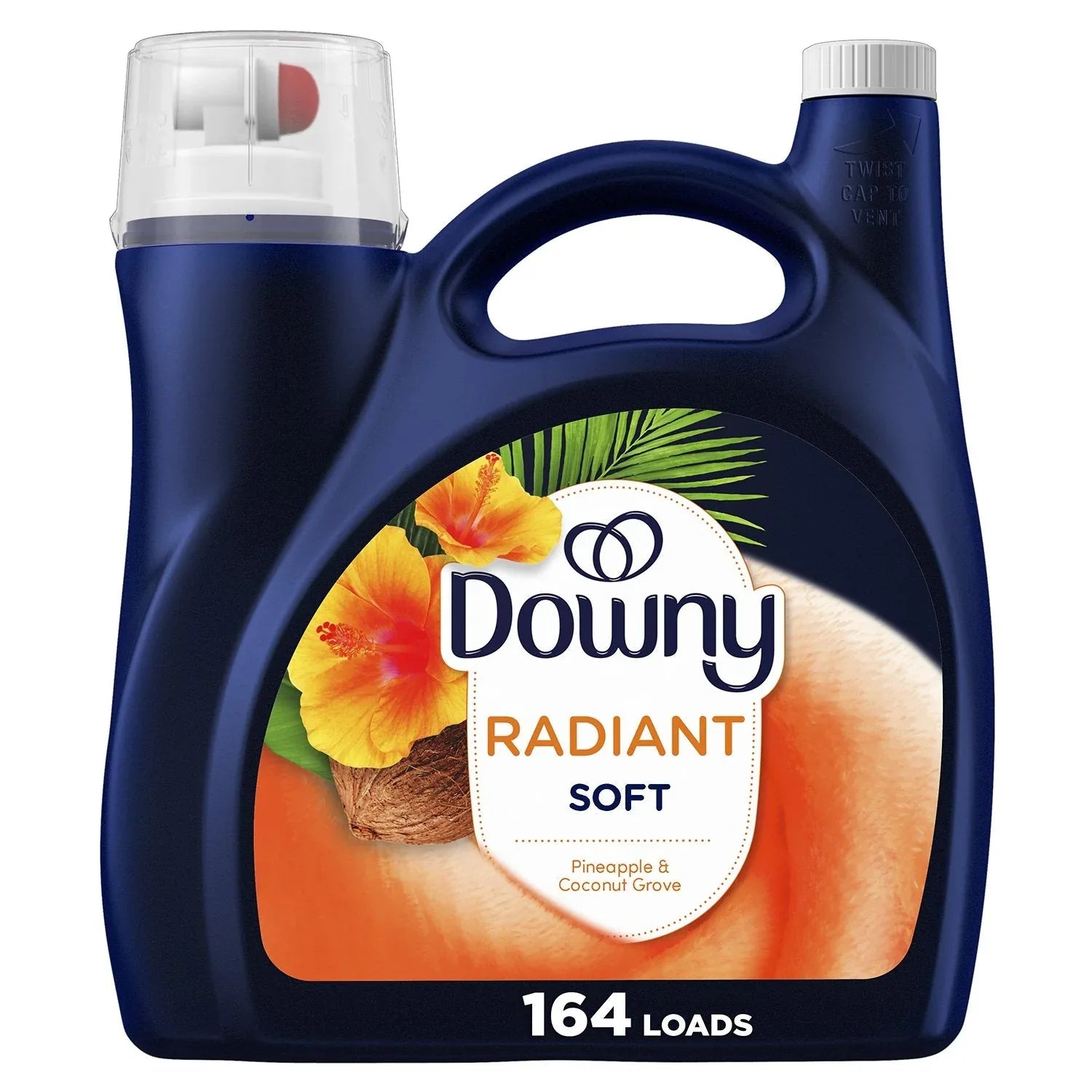 Downy Infusions Radiant Liquid Fabric Softener, Pineapple & Coconut Grove, 164 loads, 111 fl. oz. - USA MEGA SHOP