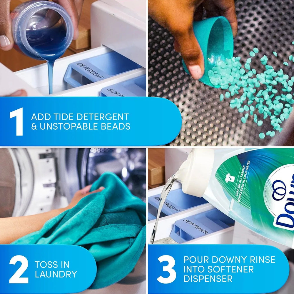Downy Rinse Laundry Odor Remover, Cool Cotton, 87.5 fl. oz. - USA MEGA SHOP