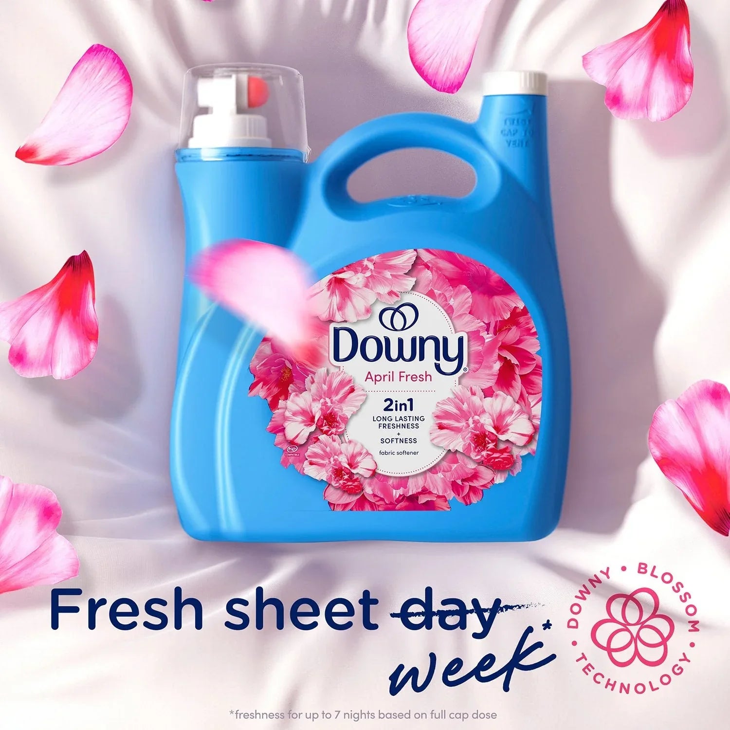 Downy Soft & Fresh Liquid Fabric Softener, April Fresh, 257 loads, 150 fl. oz. - USA MEGA SHOP