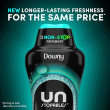 Downy Unstopables Non-Stop Fresh bottle front with 24 hr claim