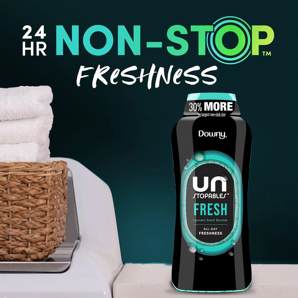 Downy Unstopables In-Wash Laundry Scent Booster Beads, Fresh, 39.9 oz - USA MEGA SHOP
