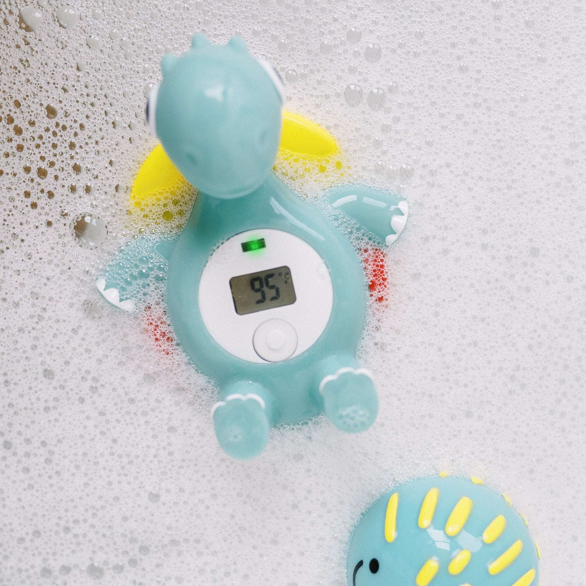 Dr. Brown's Clean Up Floating Baby Bath Thermometer, Green Dinosaur, BPA-Free, 0 months +, 1-Pack