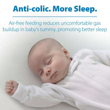 Sleeping baby in a white outfit with a white pacifier