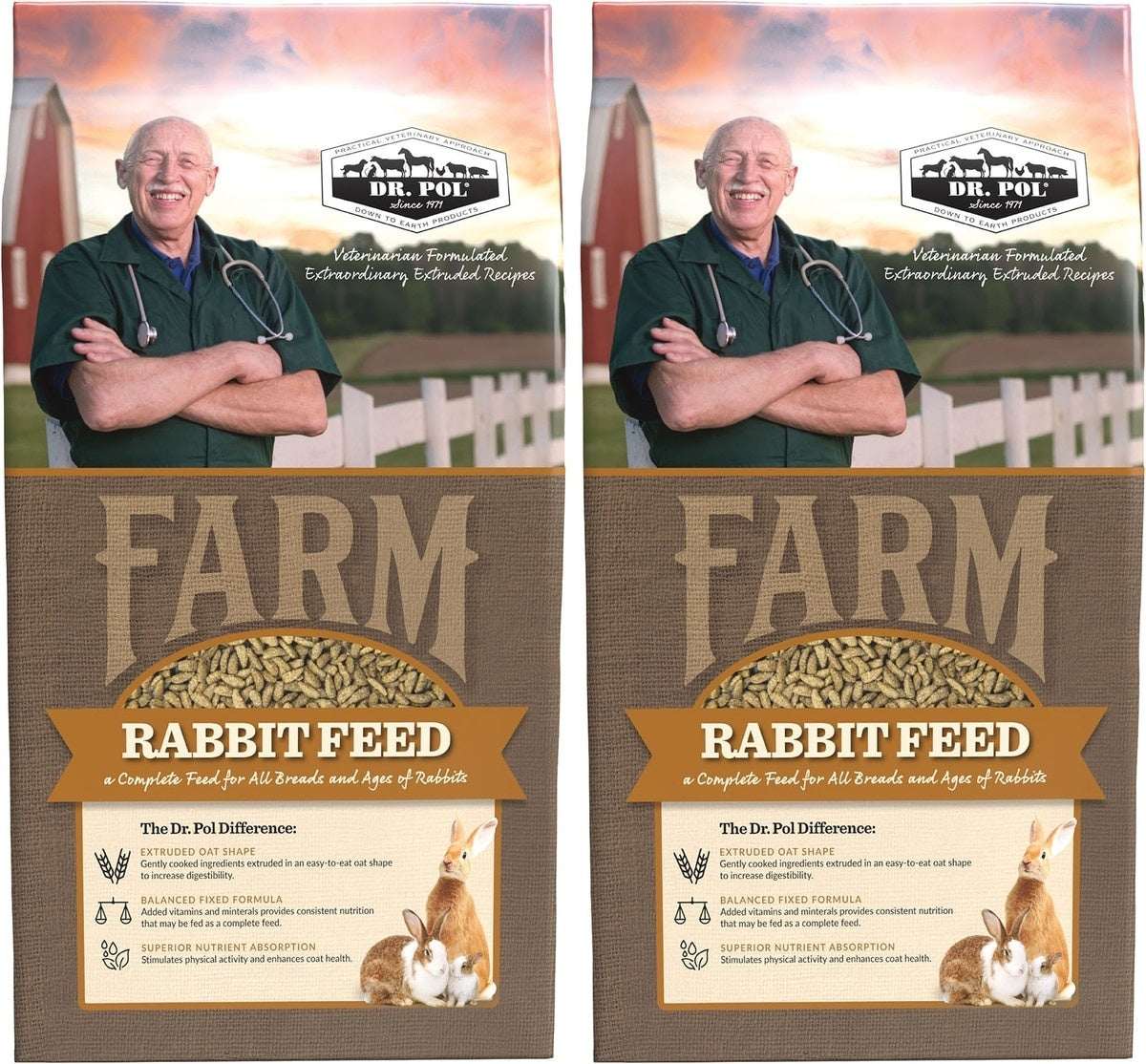 Dr. Pol Healthy Balance Alfalfa Recipe Rabbit Feed, 30-lb bag