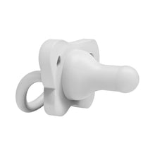 White anti-colic bottle nipple insert with vented handle