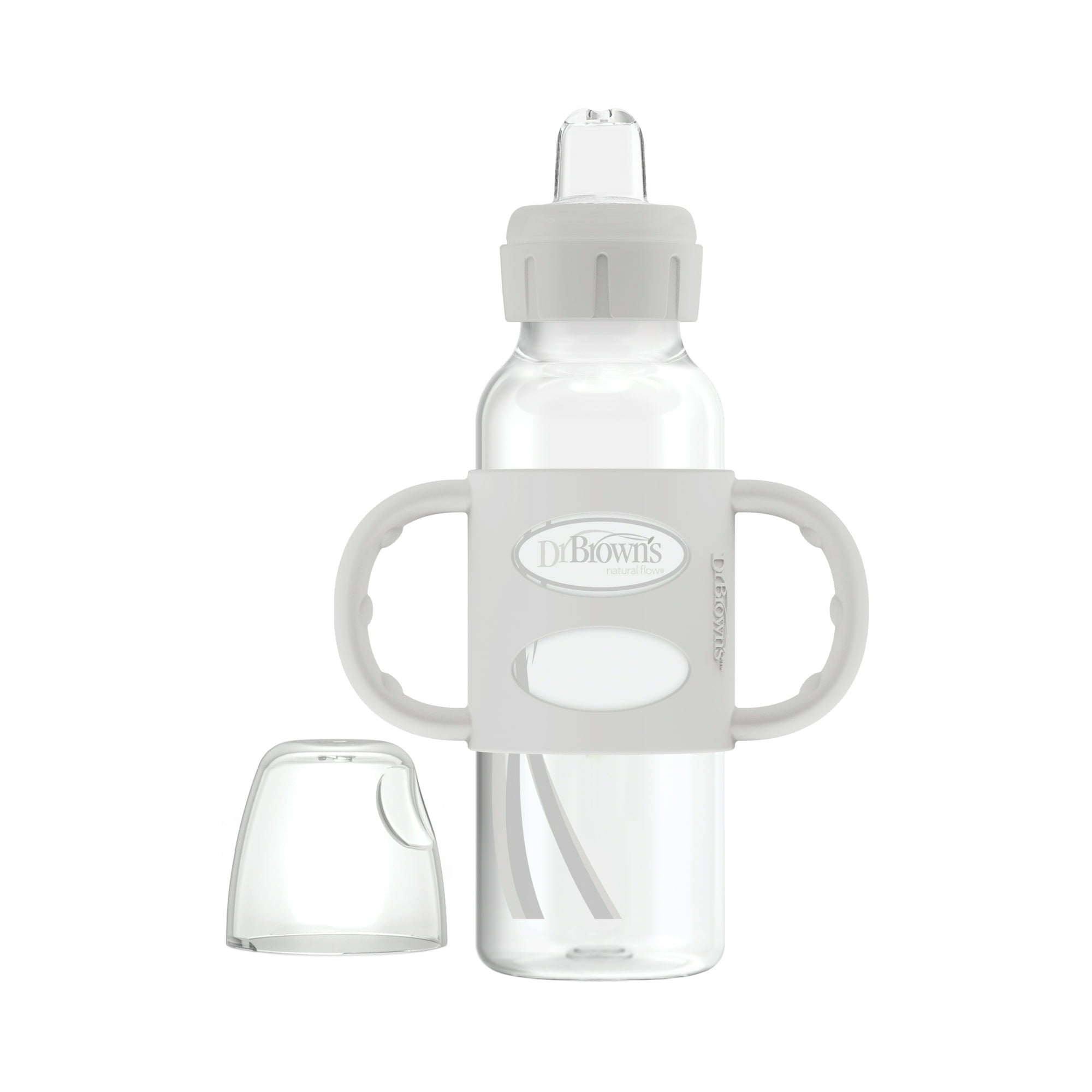 Dr. Brown's Natural Flow Anti-Colic Options+ First Year Baby Bottle Gift Set, Gray, BPA free, 0m+