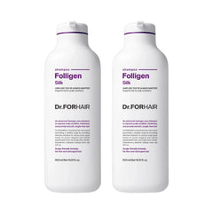 Dr.FORHAIR Folligen Silk Shampoo, 16.9 fl oz, 2-pack