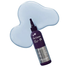 Scalp revitalizing solution bottle with dropper, purple formula