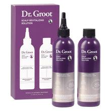 Scalp revitalizing solution bottles and box, purple with dropper pumps (2-pack)