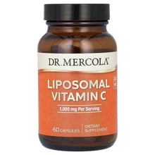 Liposomal Vitamin C capsules bottle by Dr. Mercola, 60 capsules label on front.
